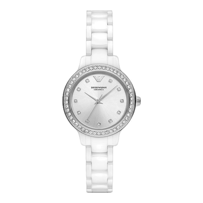 Armani watch women's simple ceramic design quartz watch