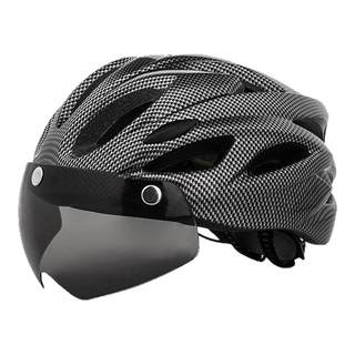 自行车头盔带磁吸风镜夏季防晒公路山地车男女通用款骑行防护装备