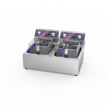 TOPKITCH electric fryer commercial electric fryer double cylinder large capacity French fries desktop fryer single cylinder