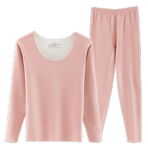 Thermal Underwear Womens Set Cashmere Silk Antibacterial Womens Autumn Clothes Autumn Pants Warm Set Womens Winter Bottoming Shirt