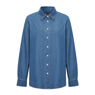 Polowalk spring women's long sleeve shirt denim