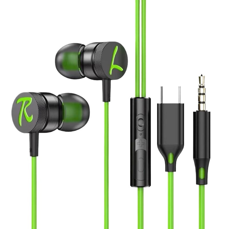 Csgo gaming headset wired in-ear desktop computer notebook type-c suitable for Huawei Xiaomi Apple 17