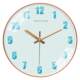 Beiwang solid color classic creative style silent living room wall clock