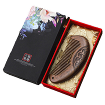 Natural ebony comb anti-hair loss small comb portable scalp massage comb for men and women special long hair 1102