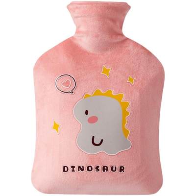 Hot water bottle filling with water cute compress waist and stomach Girls small hot water bag pvc hot compress dormitory feet with plush