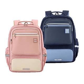 【下拉享优惠】卡拉羊小学生中学生风琴书包减负防下坠双肩背