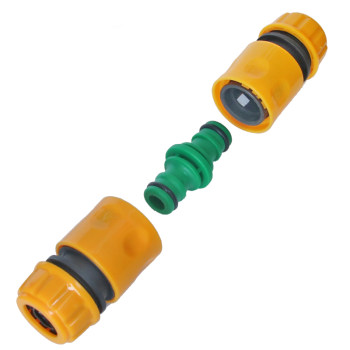 Plastic quick-plug hose extended butt joint nipple two-way two-way 4 minutes 5 minutes / 1 inch water pipe fast connection for water connection