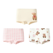 Balabala childrens clothing baby underwear boxer girls triangle shorts childrens boxer briefs summer new three-pack