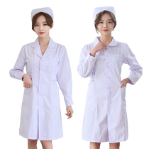 Nurse uniform stand collar round collar white coat long sleeve summer suit short sleeve large size work uniform doll collar overalls