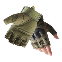 Special Forces Tactical Gloves Half Finger Mens Cycling Sports Outdoor Mountaineering Fighting Anti-cut Fitness Military Fan Training Wear-Resistant