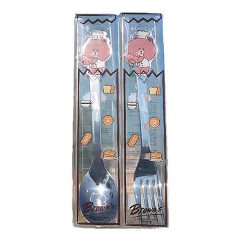 Linefriends304 stainless steel fork spoon set