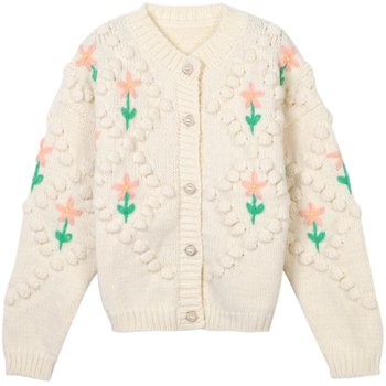 Xinbangbang Korean style lazy style sweater spring 2024 new retro Korean style loose knitted jacket women's cardigan