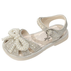 Girls sandals summer 2024 explosion new children's princess shoes soft soles of babe head sandals Little girl summer shoes
