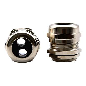 Copper nickel-plated porous waterproof joint external thread connection
