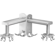 No punching kitchen hook rack wall hanging wall rod storage rack kitchen utensil rack spoon shovel storage rack