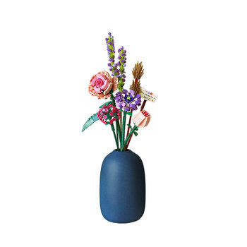 Loz Educational Building Blocks Flower Bouquet Small Particle Girl Series Gift Eternal Rose Assembly DIY Flower Home Decoration