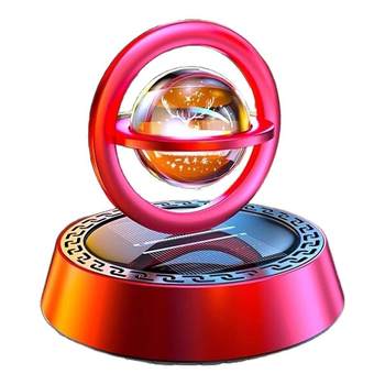 Solar light sensing car aromatherapy elk solid double ring