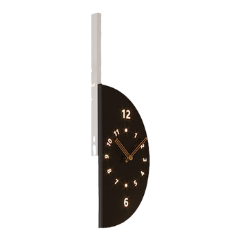 2025 new metal hollow corner wall clock panda