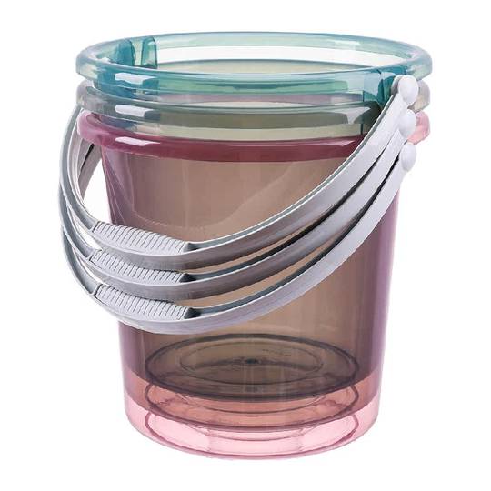 Baoshi seau à linge en plastique transparent seau de stockage d'eau portable