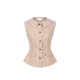 Muzi Li's Lazy Style Linen Suit Casual Sleeveless Waist Top Small Waisted Wide Leg Pants Summer Women's Summer
