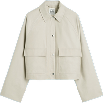 TOTEME womens 24 early autumn new short wide-sleeved cotton jacket