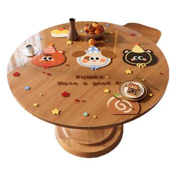 Transparent soft glass round table cushion waterproof oil-proof round table cloth anti-scalding heat insulation dining table cushion tea table cloth Transparent soft glass round table cushion waterproof oil-proof round table cloth anti-scalding heat insulation dining table cushion tea table cloth