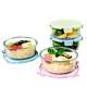 Glass bowl dormitory student with instant noodles bowl with lid