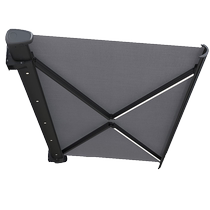 Full box electric awning retractable aluminum alloy with lights villa courtyard balcony outdoor smart folding awning