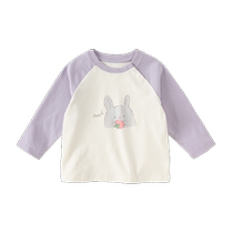 (Same style in the mall) David Bella childrens long-sleeved T-shirt 2024 boys spring clothes and girls new bottoming tops
