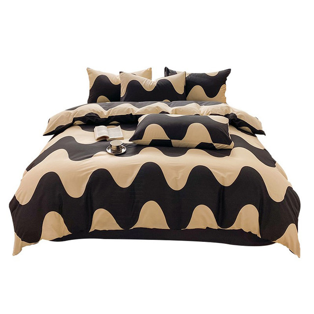 Four-piece set of 100 all-cotton pure cotton ins style simple