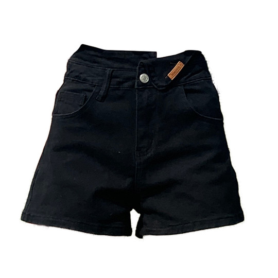 高腰黑色牛仔短裤女秋冬2025年新款爆款a字宽松显瘦辣妹外穿热裤