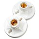 Thickened E27 screw round ceramic lamp holder type 86
