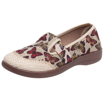 Spring and autumn old beijing cloth shoes soft sole national style mother shoes Spring and autumn old beijing cloth shoes soft sole national style mother shoes