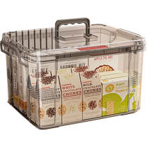 Storage box for household storage of toys snacks and sundries portable plastic frame transparent sealed storage box storage box