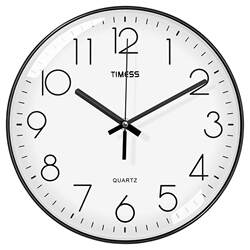 Timess Clock Wall Clock Living Room Home Use Fashionable Creative Silent No-Drill Wall-Mounted Simple Quartz Electronic Clock