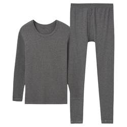 ສາມ Gun Underwear ຜູ້ຊາຍຂະຫນາດກາງຫນາຝ້າຍ Xinjiang ຝ້າຍ underwear ຄໍ Round Loose Round Cotton Sweater ເຄື່ອງນຸ່ງຫົ່ມດູໃບໄມ້ລົ່ນດູໃບໄມ້ລົ່ນ Pants ອົບອຸ່ນຊຸດ