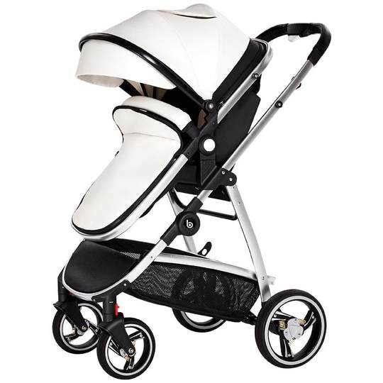Baby stroller stroller can sit and lie down with 3D shock-absorbing wheels for little ones
