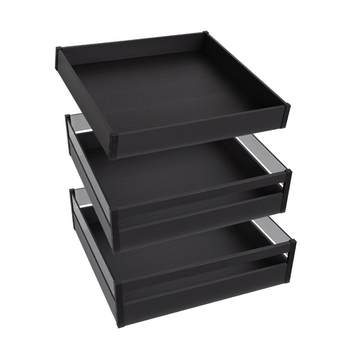 Feiou pull basket kitchen cabinet built-in drawer seasoning bowl tray storage storage flat basket bowl cradle deepening can be customized