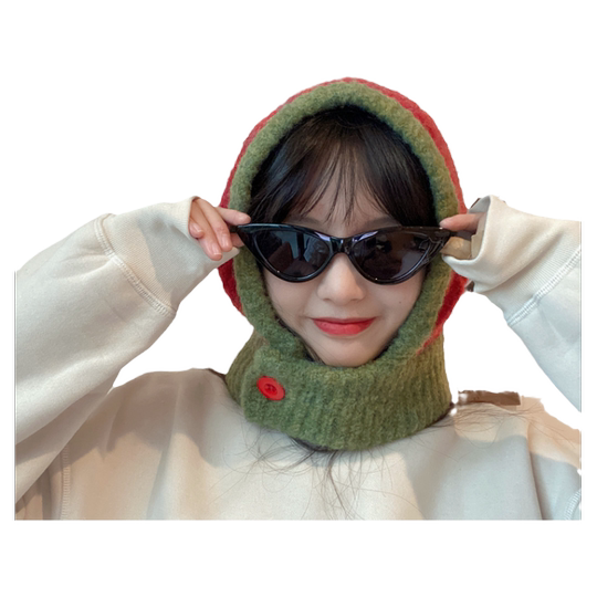 West Window Candle Knitted Wool Hat Korean Style Women's Autumn and Winter