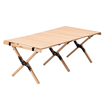 Table de pliage mobile de plein air Table de camping et chaises pour léquipement de pique-nique fournit une gamme complète de grandes tables de rouleau doeufs en alliage daluminium