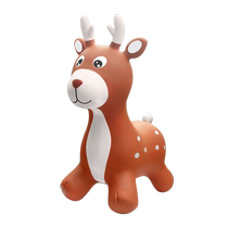 Childrens jumping horse inflatable horse baby anti-fall jumping deer toy one year old 1-2 horse riding 3 can mount rocking horse