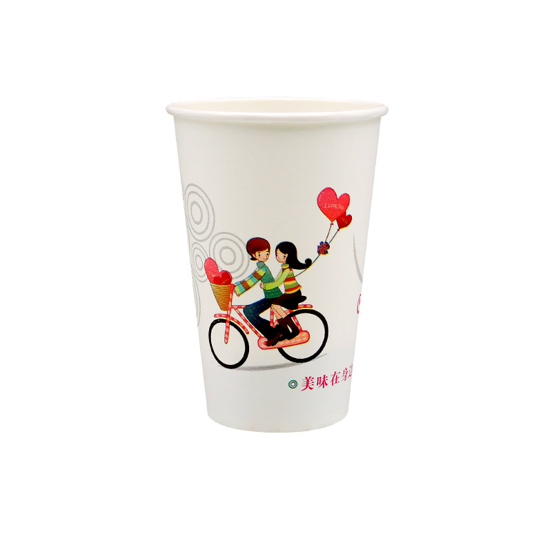 Disposable soy milk cup with lid and thickened breakfast shop