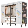 No installation perforated board wardrobe for home bedroom formaldehyde-free