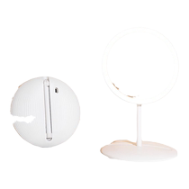 High-looking vanity mirror desktop desktop mirror student dormitory LED vanity mirror with light home folding portable