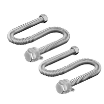 Submarine 304 stainless steel corrugated pipe 6 points gas water heater wall-mounted furnace metal explosion-proof water inlet hose 2159
