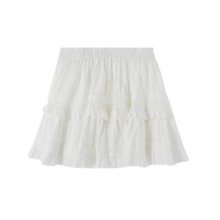 immr short skirt cake skirt commuter white skirt