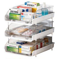 Small Storage Rack, Multi-Layer Drawer-Type Medicine Storage Cabinet, Layered Shelf Storage Rack, Desktop Miscellaneous Storage Rack