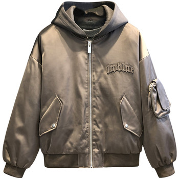 High-quality national standard white duck down heavyweight pilot uniform down jacket men's baseball uniform winter thickened hooded jacket