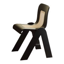 Signmakers medieval light luxury rattan C chair designer French home dining table and chairs creative leisure dressing and makeup chair