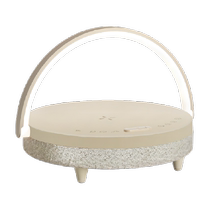 Jiguang Wireless Charging Bluetooth Speaker White Noise Version Music Bedside Table Lamp Small Speaker as a Gift for Friends